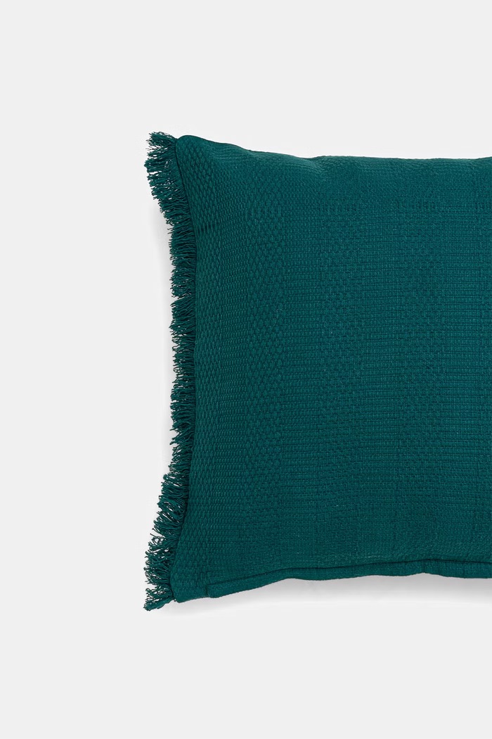 Poszewka na poduszkę dekoracyjna bawełniana 45 x 45 cm RW26-PSU419 turkusowy RW26