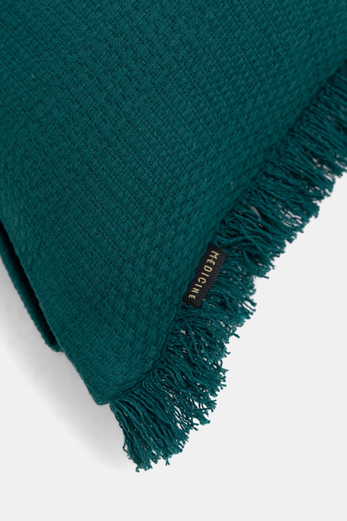 Sypialnia Poszewka na poduszkę dekoracyjna bawełniana 45 x 45 cm RW26-PSU419 turkusowy