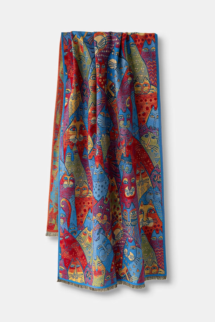 Szal damski z wiskozy z motywem zwierzęcym RW26-SAD601 multicolor RW26