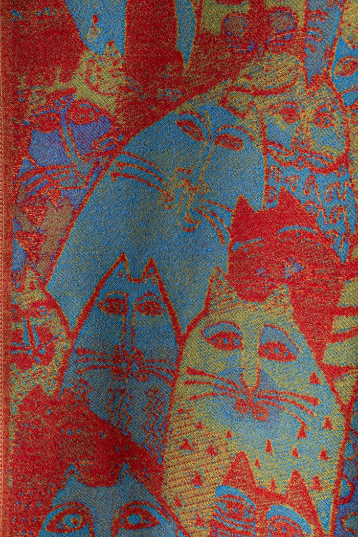 Szal damski z wiskozy z motywem zwierzęcym RW26-SAD601 multicolor