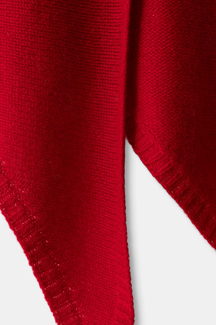 Akcesoria Medicine Szalik damski z wełny merino RW26-SAD821 czerwony