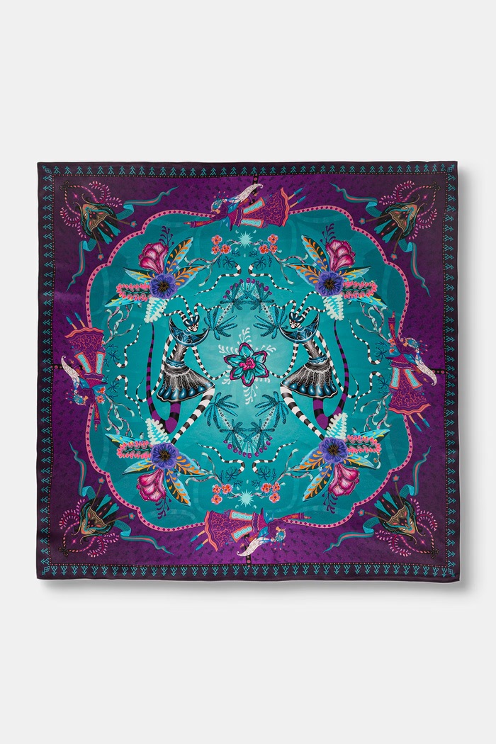 Medicine Chusta damska jedwabna multicolor RW26-SAD850