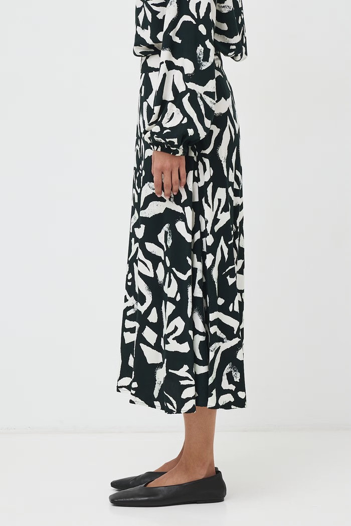 Odzież Spódnica z wiskozy maxi RW26-SDD070 czarny
