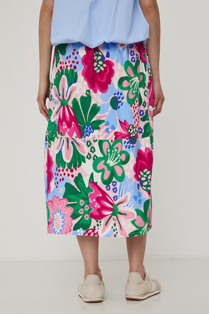 Odzież Spódnica bawełniana w kwiaty RW26-SDD100 multicolor