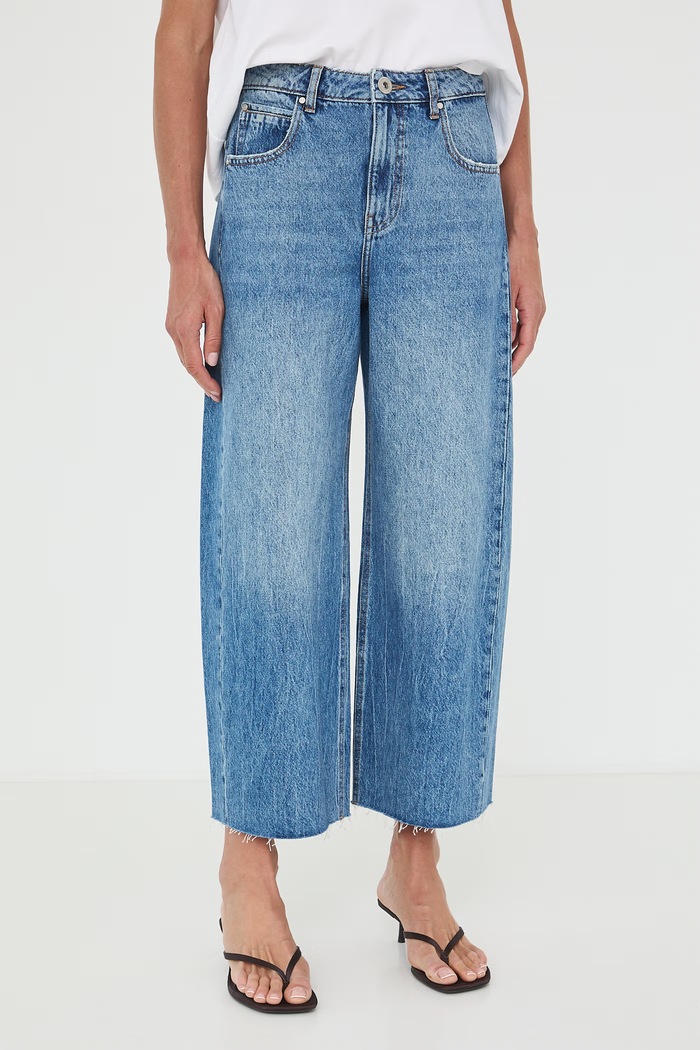 Medicine jeansy wide leg damskie RW26-SJD100 niebieski RW26