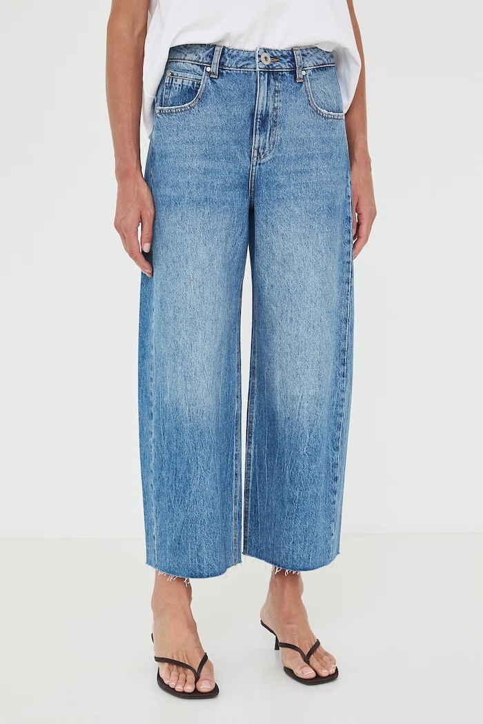 Medicine jeansy wide leg damskie RW26-SJD100 niebieski RW26