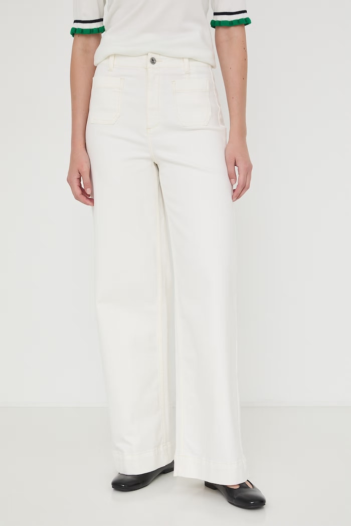 Medicine jeansy wide leg damskie RW26-SJD106 beżowy RW26
