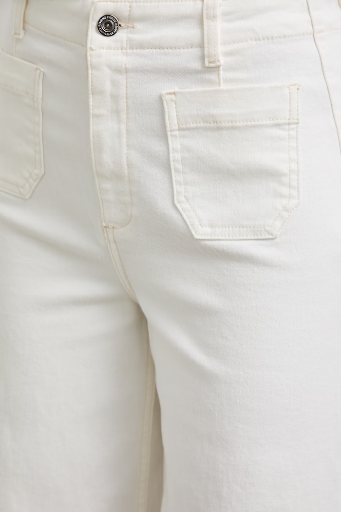 Medicine jeansy wide leg damskie beżowy RW26-SJD106