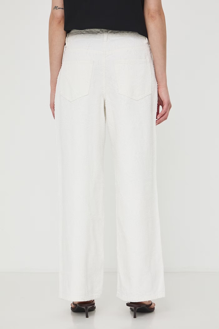 Odzież Medicine jeansy wide leg damskie RW26-SJD107 biały