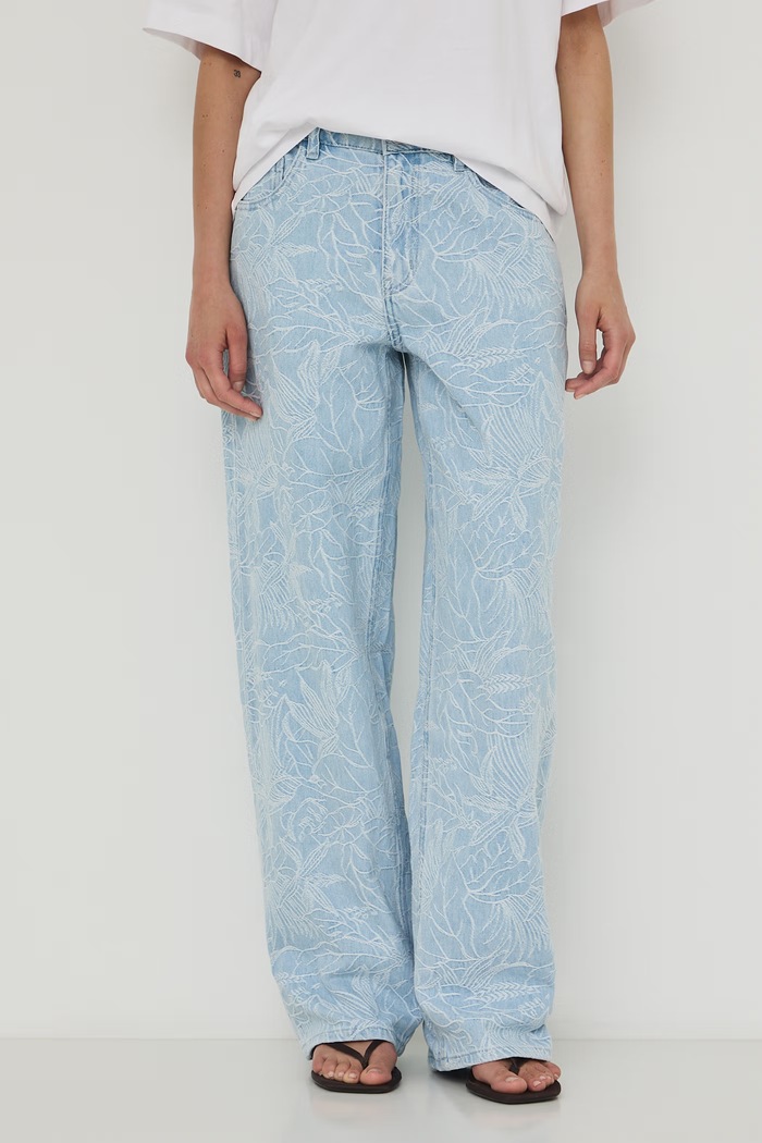 Medicine jeansy wide leg damskie niebieski RW26-SJD108