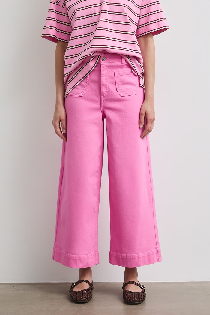 Medicine jeansy wide leg damskie różowy RW26-SJD109