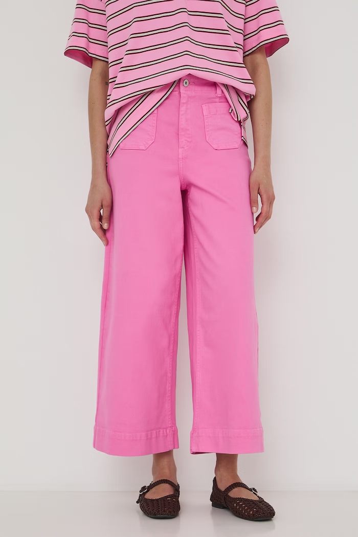 Medicine jeansy wide leg damskie różowy RW26-SJD109