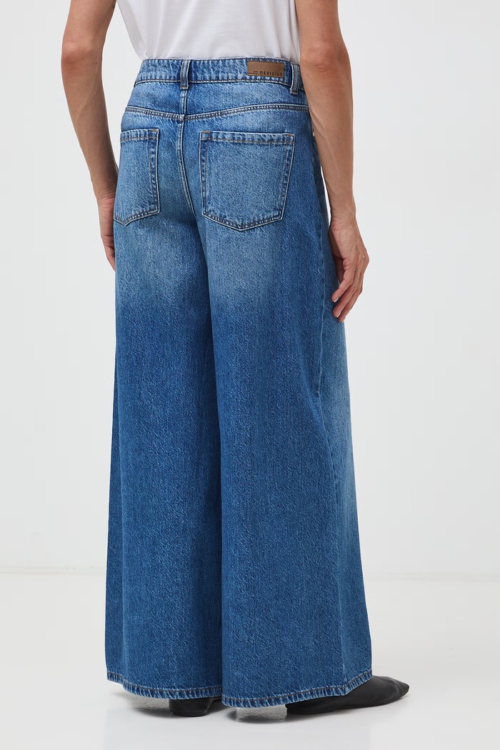 Odzież Medicine jeansy wide leg damskie RW26-SJD302 niebieski