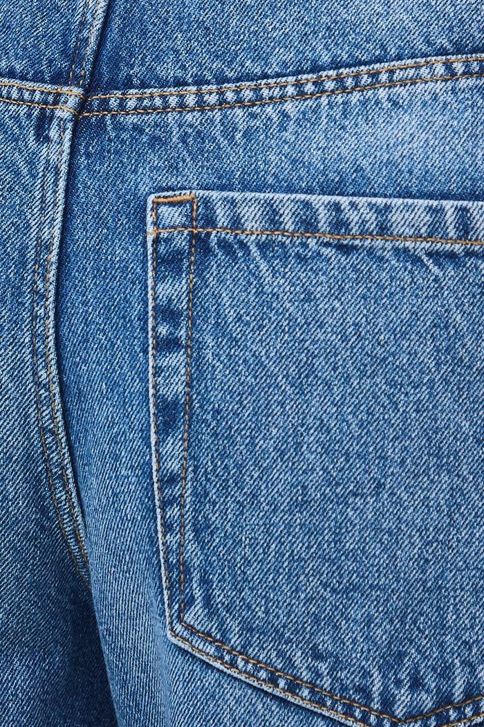 Jeansy slouchy damskie z efektem sprania RW26-SJD304 niebieski