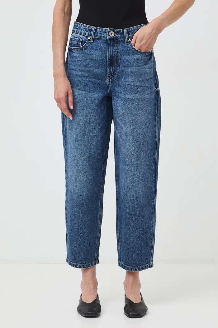 Slouchy džíny dámské s vybledlým efektem RW26-SJD315 námořnická modř RW26
