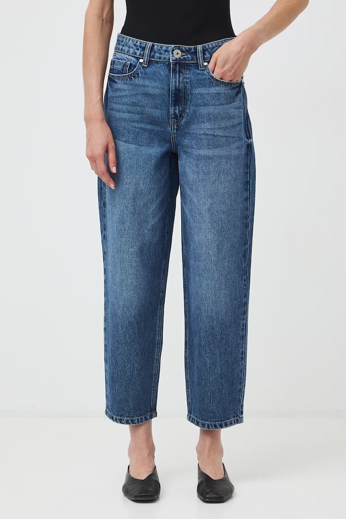 Slouchy džíny dámské s vybledlým efektem RW26-SJD315 námořnická modř RW26