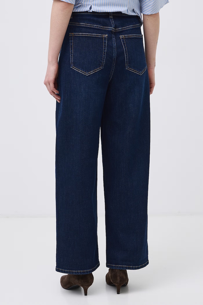 Odzież Jeansy slouchy damskie high waist RW26-SJD401 granatowy