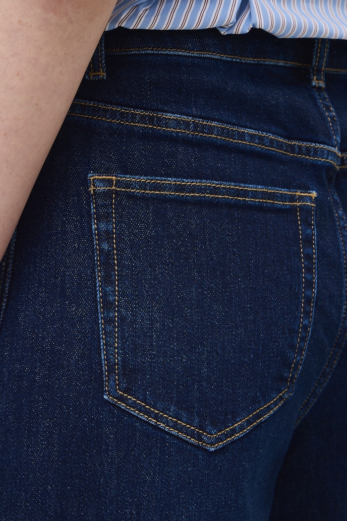 Jeansy slouchy damskie high waist granatowy RW26-SJD401
