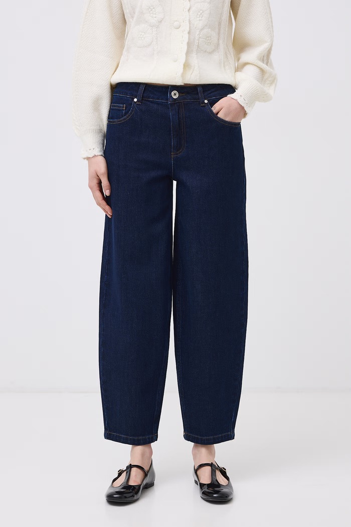 Medicine Jeansy slouchy damskie RW26-SJD410 granatowy RW26