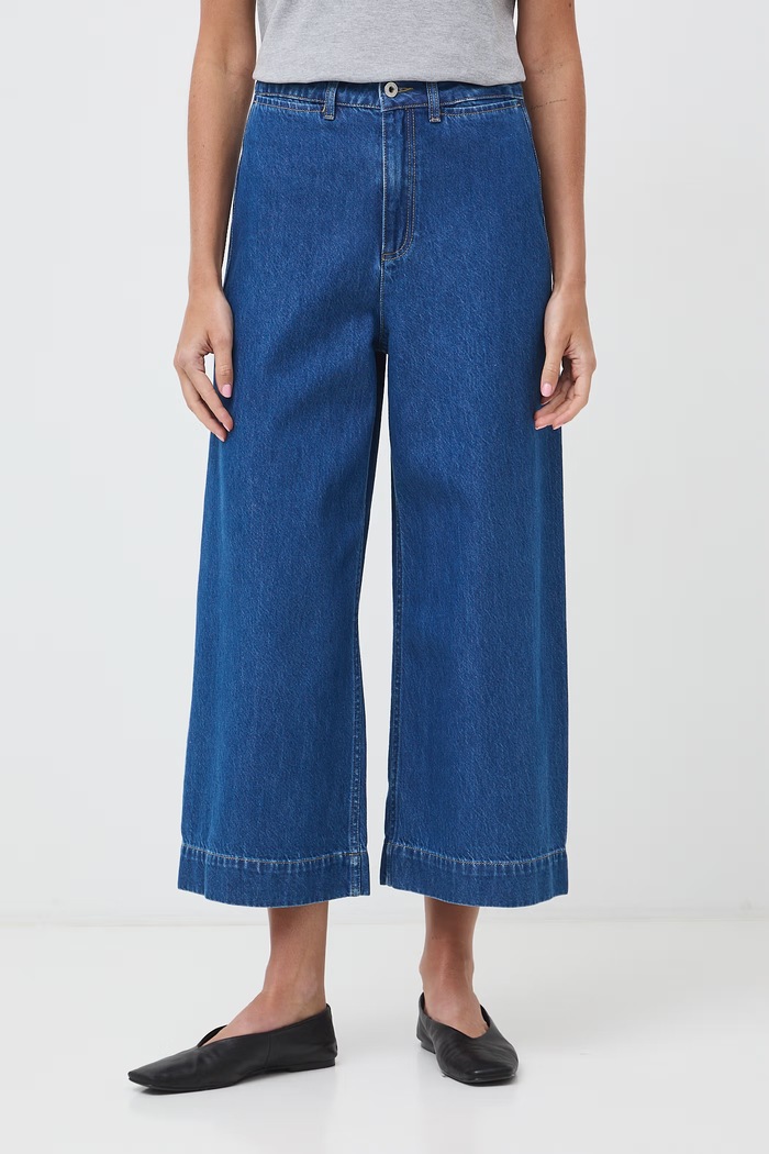 Medicine Jeansy wide leg damskie RW26-SJD411 niebieski RW26