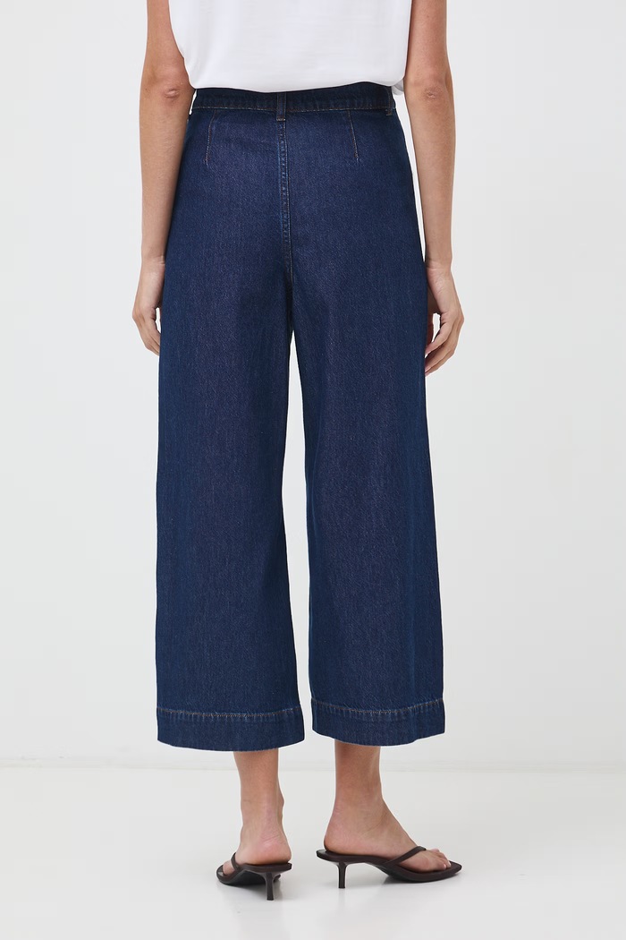 Odzież Medicine Jeansy wide leg damskie RW26-SJD411 granatowy