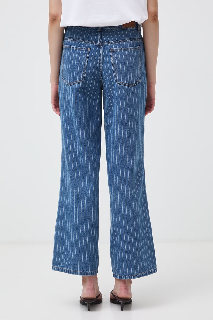 Odzież Medicine Jeansy wide leg damskie RW26-SJD412 granatowy