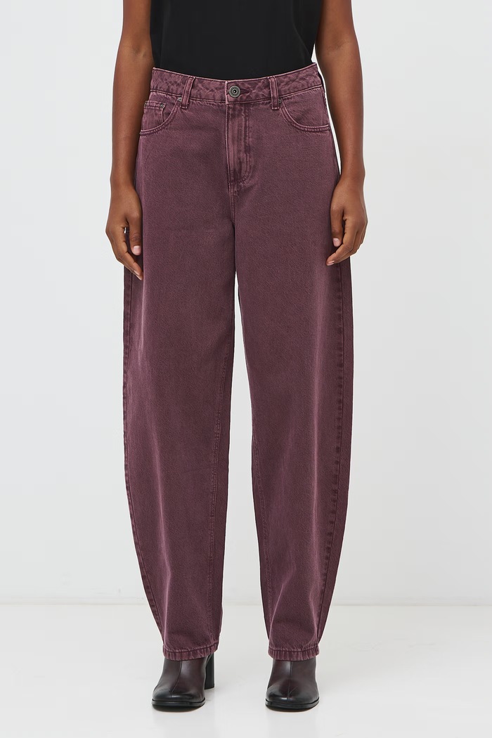 Medicine Jeansy slouchy damskie RW26-SJD510 bordowy RW26