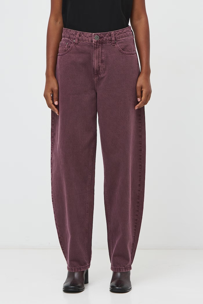 Medicine Jeansy slouchy damskie RW26-SJD510 bordowy RW26
