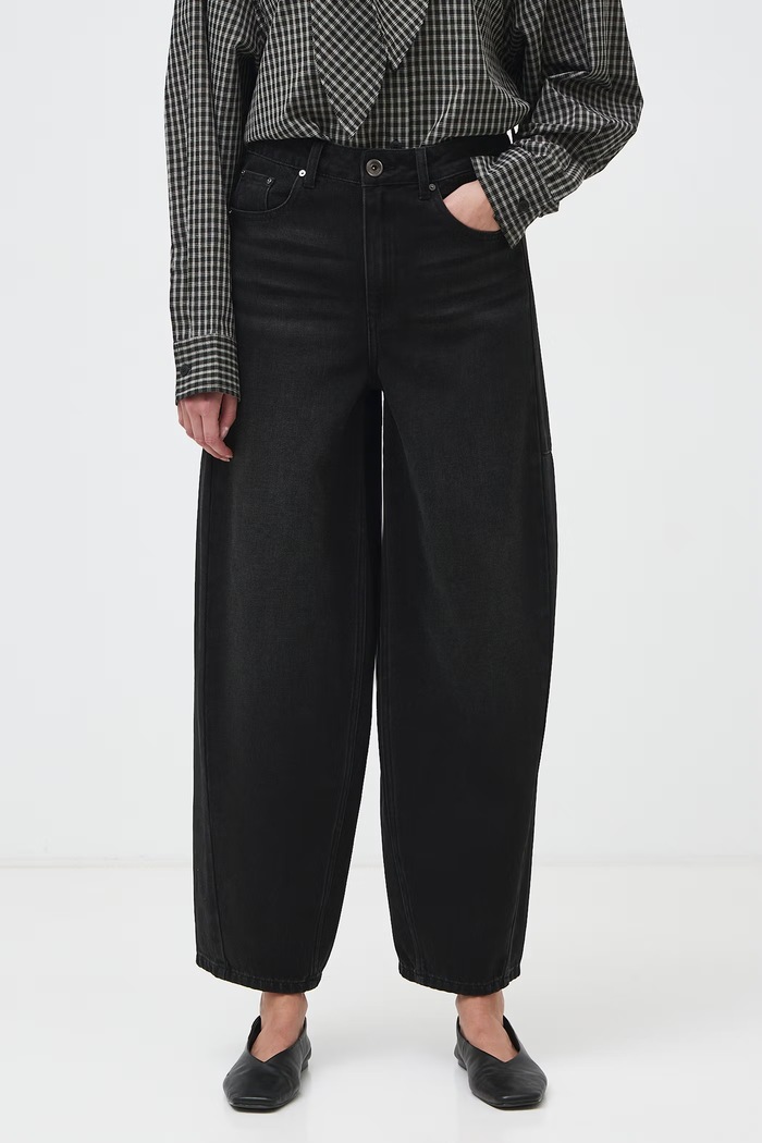 Medicine Jeansy barrel damskie RW26-SJD512 czarny RW26