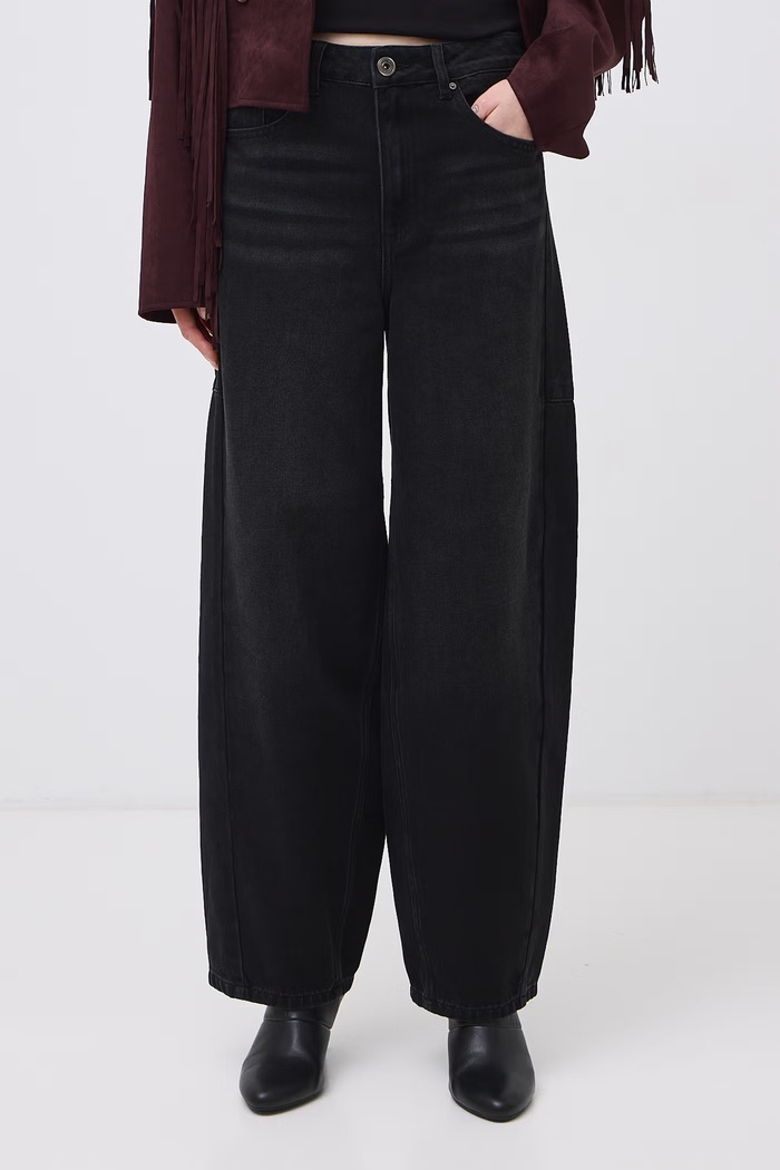 Medicine Jeansy slouchy damskie RW26-SJD512 czarny RW26