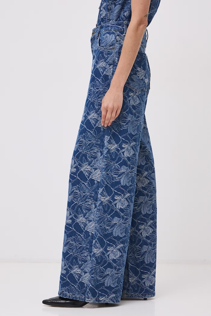 Odzież Medicine Jeansy wide leg damskie RW26-SJD590 niebieski