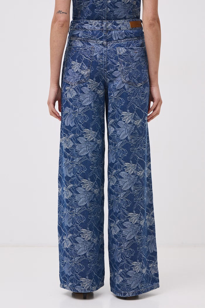 Jeansy wide leg damskie Medicine RW26-SJD590 niebieski