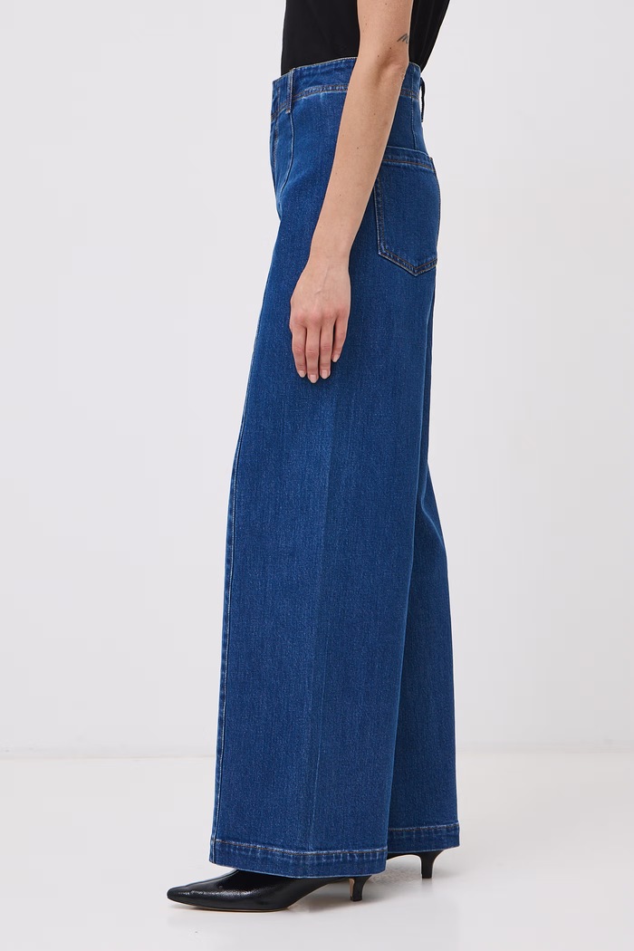 Odzież Medicine Jeansy wide leg damskie RW26-SJD600 niebieski