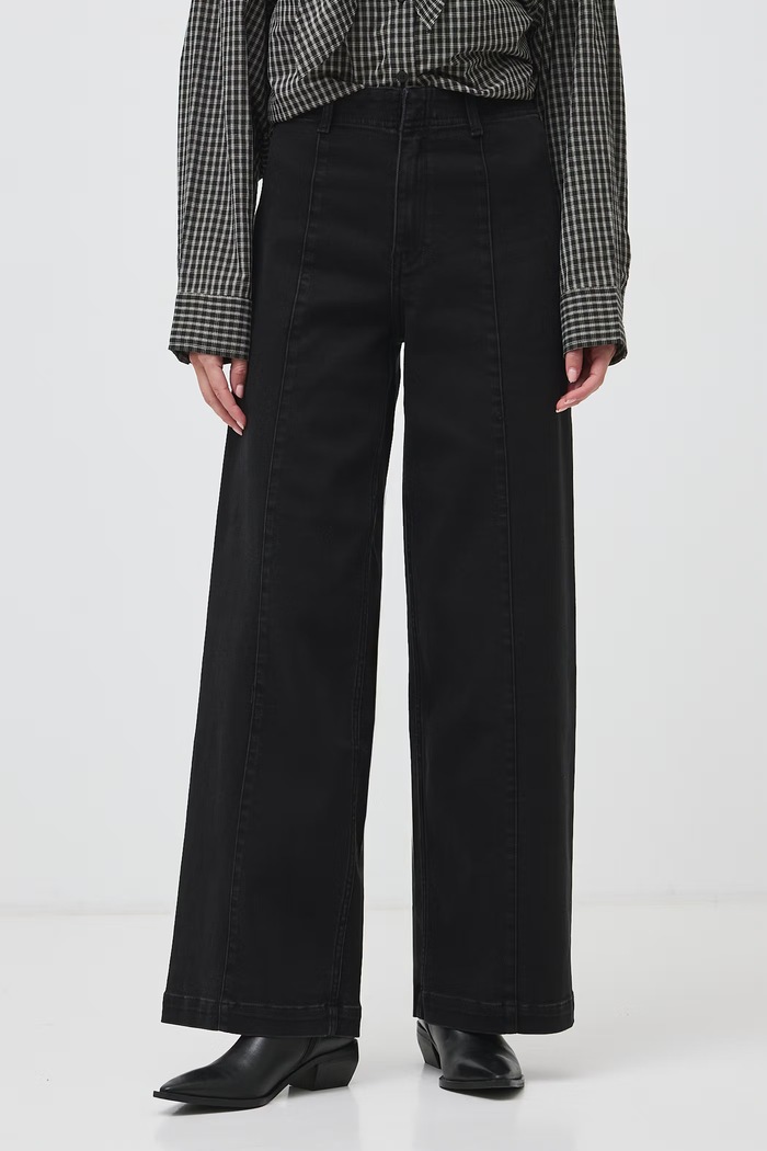 Medicine Jeansy wide leg damskie RW26-SJD601 czarny RW26