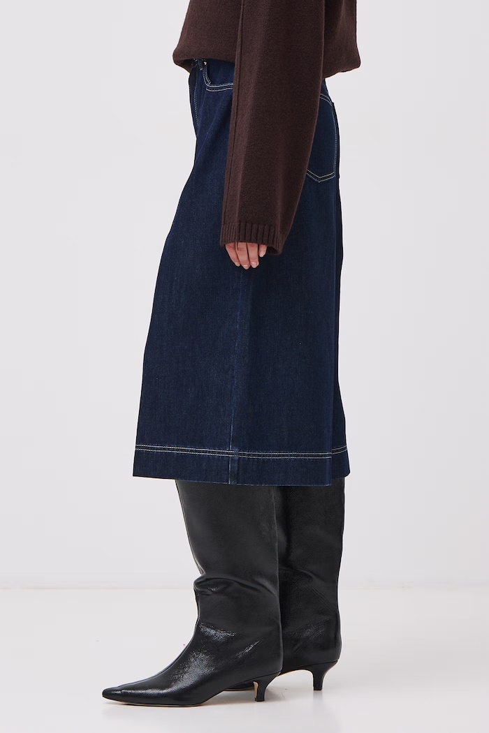 Odzież Medicine Jeansy wide leg damskie RW26-SJD602 granatowy