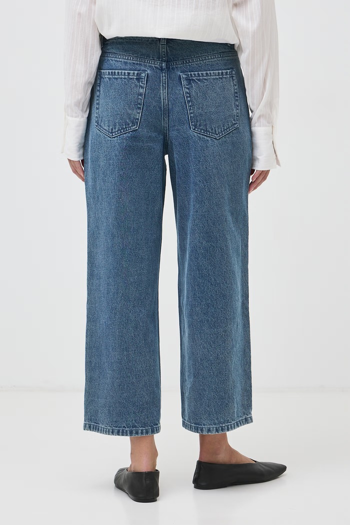 Jeansy wide leg damskie Medicine RW26-SJD611 niebieski