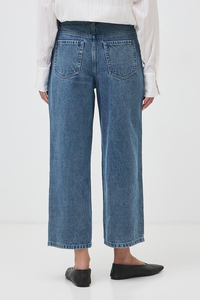 Jeansy wide leg damskie Medicine RW26-SJD611 niebieski