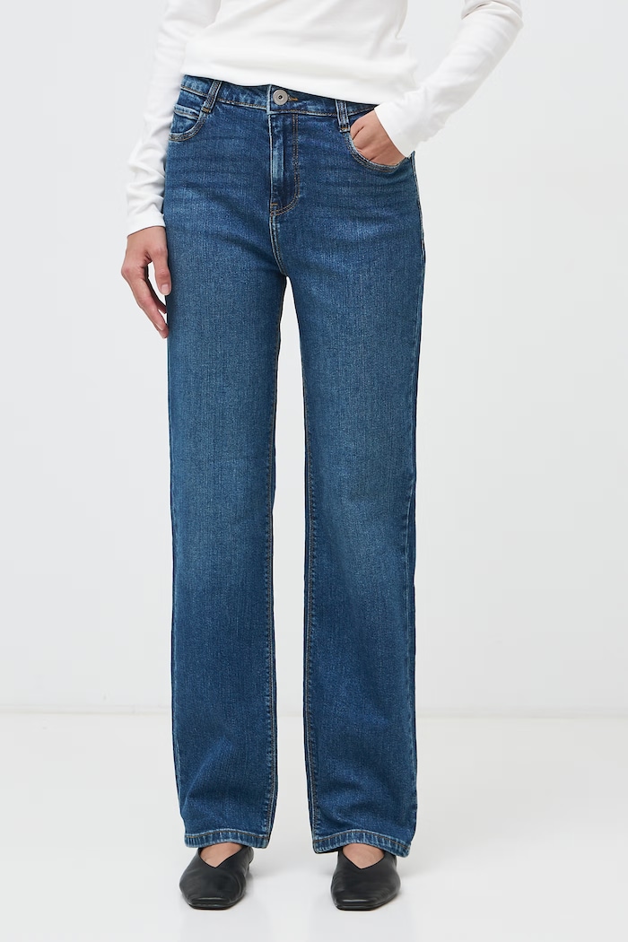Medicine Jeansy straight damskie RW26-SJD702 niebieski RW26