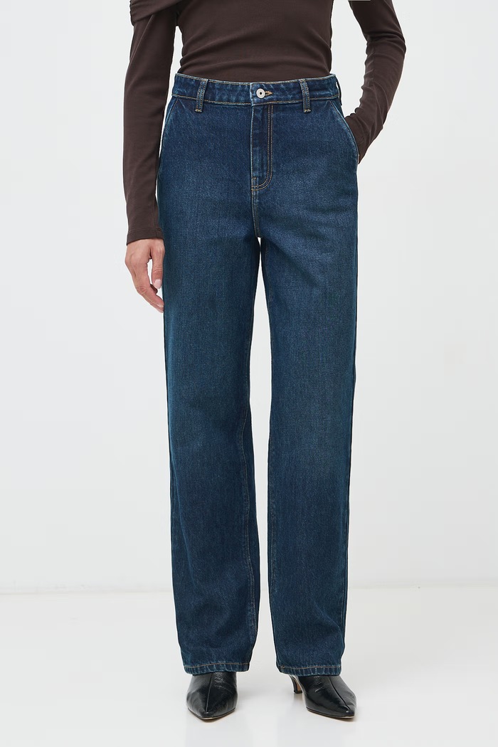 Medicine Jeansy wide leg damskie granatowy RW26-SJD703