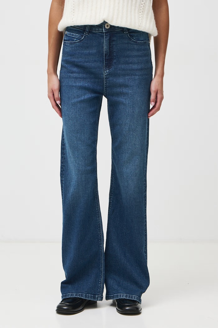 Medicine Jeansy flare damskie RW26-SJD900 niebieski RW26