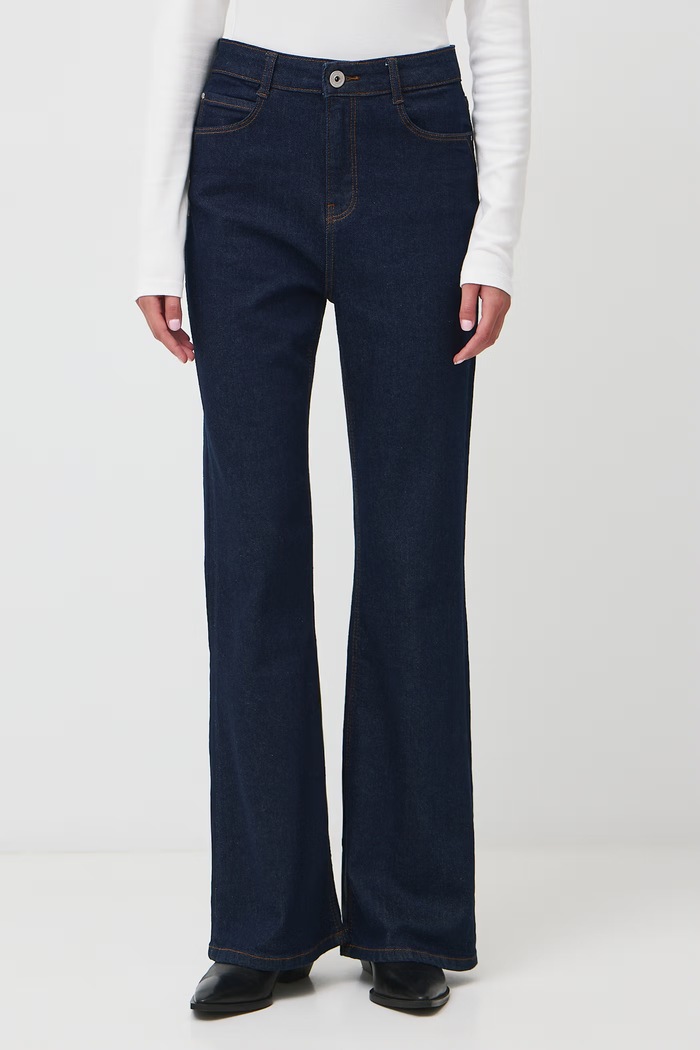Medicine Jeansy flare damskie RW26-SJD900 granatowy RW26