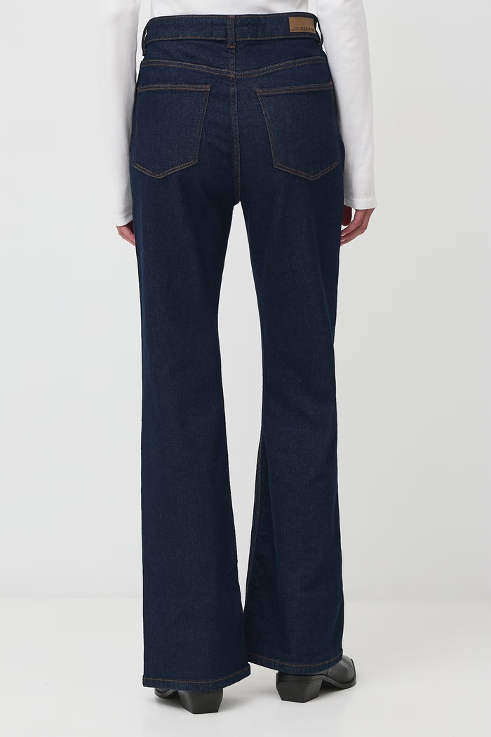 Jeansy flare damskie Medicine RW26-SJD900 granatowy