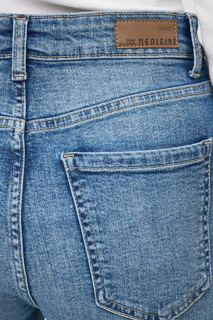Jeansy slim fit damskie Medicine niebieski RW26-SJD902