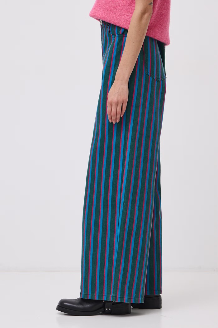 Odzież Medicine Jeansy wide leg damskie RW26-SJD990 zielony