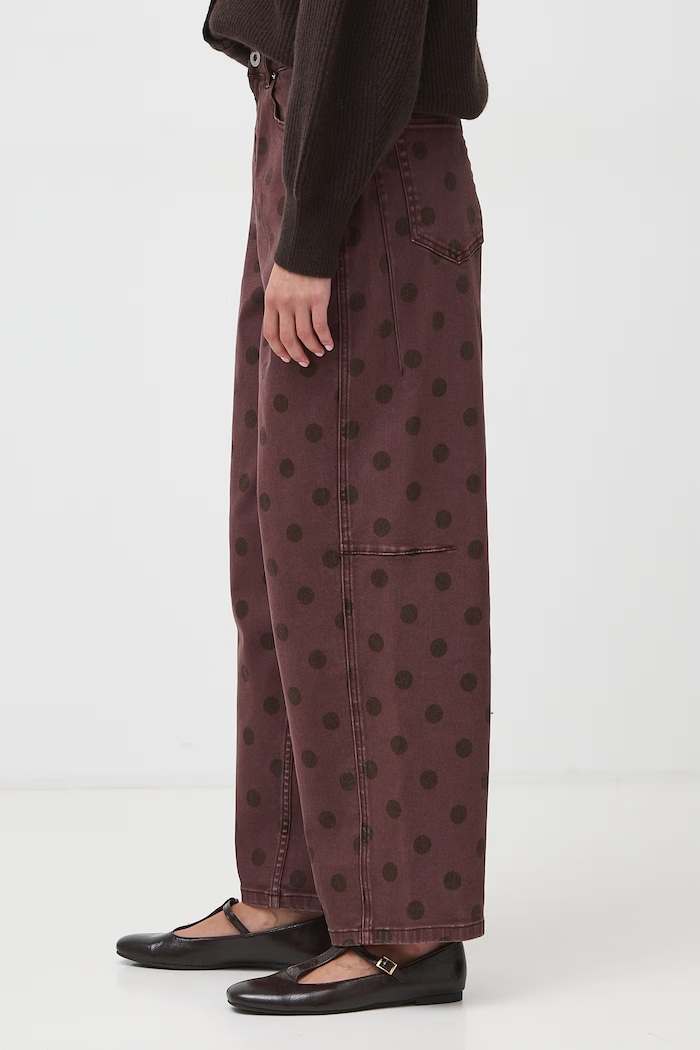 Odzież Medicine Jeansy barrel damskie RW26-SJD991 brązowy