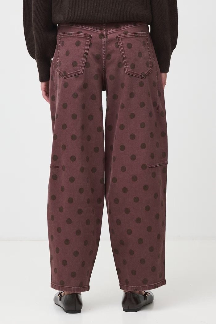 Jeansy barrel damskie Medicine RW26-SJD991 brązowy