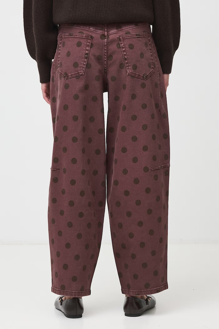 Jeansy barrel damskie Medicine RW26-SJD991 brązowy