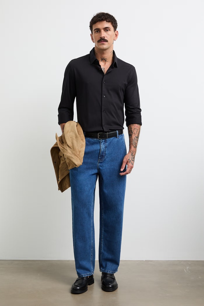 Medicine jeansy loose męskie niebieski RW26-SJM101
