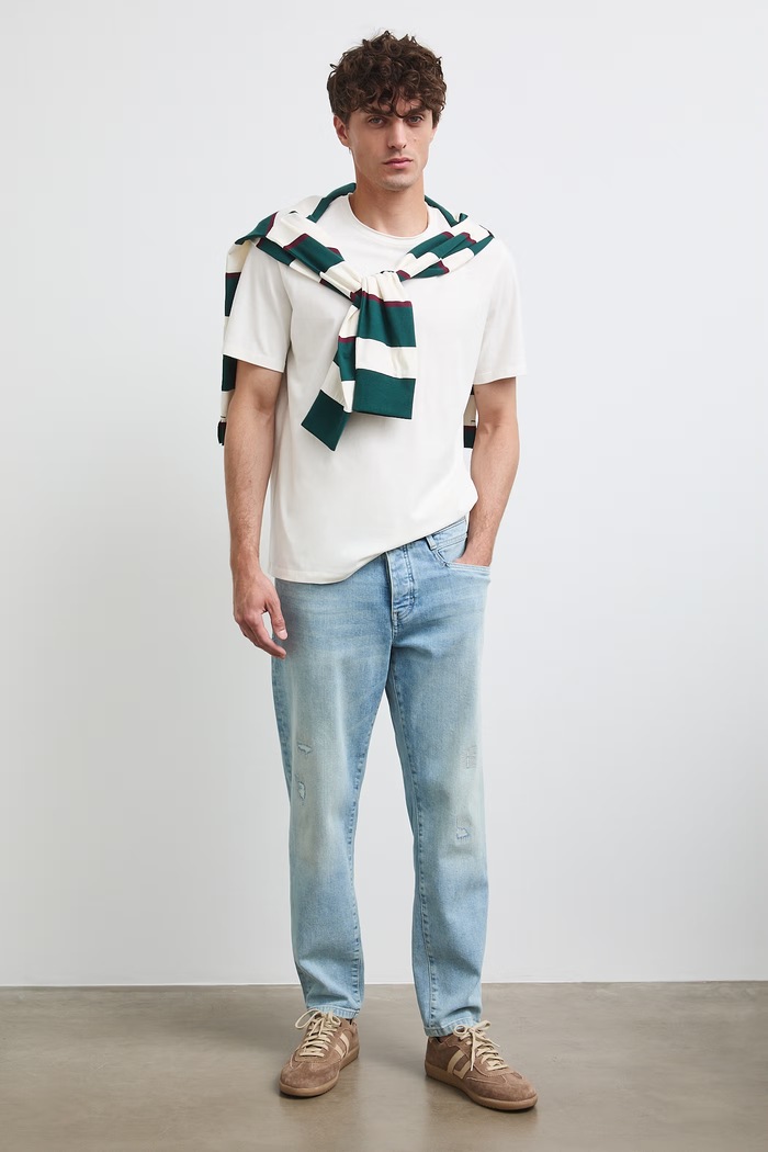 Medicine jeansy tapered męskie niebieski RW26-SJM102