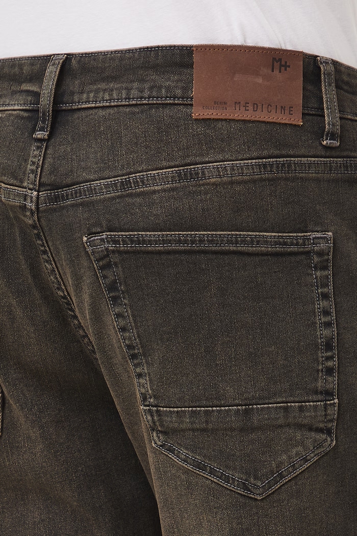 Medicine jeansy slim fit męskie brązowy RW26-SJM306